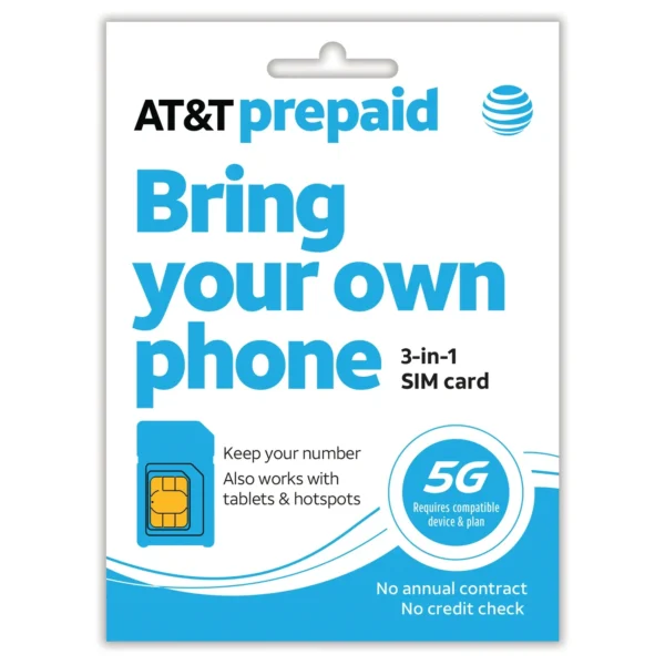 AT&T PREPAID 3-in-1 SIM KIT (pSIM)