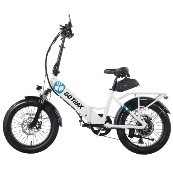 GOTRAX F2V2 Foldable Electric Bike 55 Miles (Pedal-assist1) by 48V Battery, 20Mph Power by 500W, Smart LCD Display and 5 Pedal-Assist Levels, 7-Speed&Front Shock Absorber for Off-Road Bicycle - Image 2