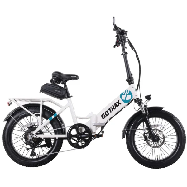GOTRAX F2V2 Foldable Electric Bike 55 Miles (Pedal-assist1) by 48V Battery, 20Mph Power by 500W, Smart LCD Display and 5 Pedal-Assist Levels, 7-Speed&Front Shock Absorber for Off-Road Bicycle - Image 10