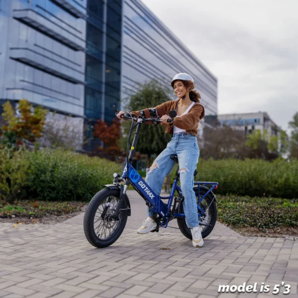 GOTRAX F2V2 Foldable Electric Bike 55 Miles (Pedal-assist1) by 48V Battery, 20Mph Power by 500W, Smart LCD Display and 5 Pedal-Assist Levels, 7-Speed&Front Shock Absorber for Off-Road Bicycle - Image 21