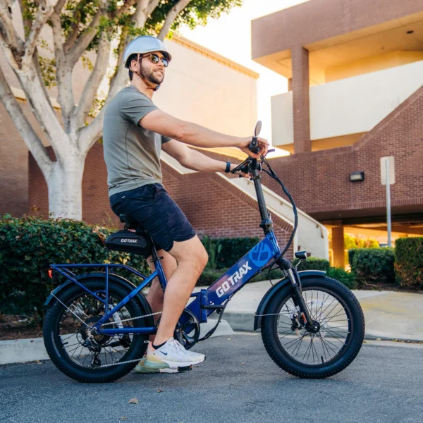 GOTRAX F2V2 Foldable Electric Bike 55 Miles (Pedal-assist1) by 48V Battery, 20Mph Power by 500W, Smart LCD Display and 5 Pedal-Assist Levels, 7-Speed&Front Shock Absorber for Off-Road Bicycle - Image 23