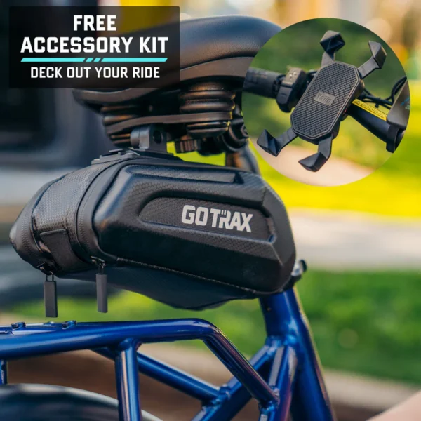 GOTRAX F2V2 Foldable Electric Bike 55 Miles (Pedal-assist1) by 48V Battery, 20Mph Power by 500W, Smart LCD Display and 5 Pedal-Assist Levels, 7-Speed&Front Shock Absorber for Off-Road Bicycle - Image 15